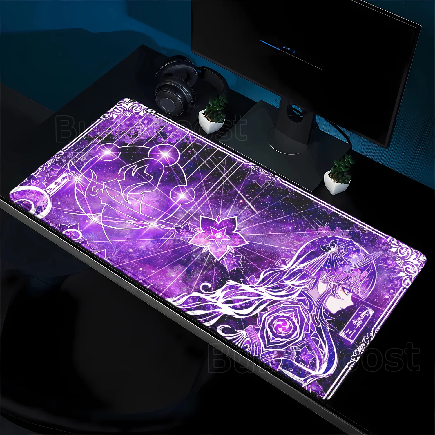 

Genshin Impact Raiden Shogun Anime Beautiful Girl Mouse Pad Large Gaming Mousepad Rubber Pc Accessories Gamer Keyboard Desk Mat