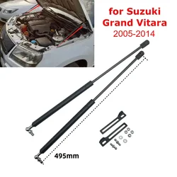 2Pcs Car Front Engine Cover Bonnet Hood Gas Struts Lift Support Rods for Suzuki Grand Vitara 2005-2014