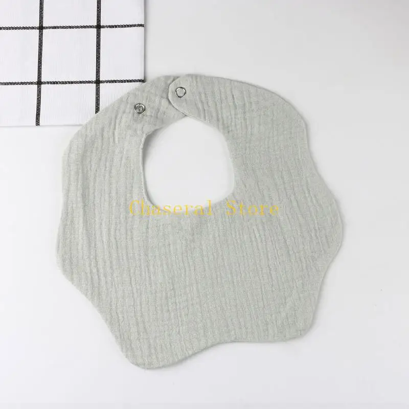 E7CE Baby BIB Oddychający nowonarodzone śliniące się ślinianie Crepe Bawełniany burp