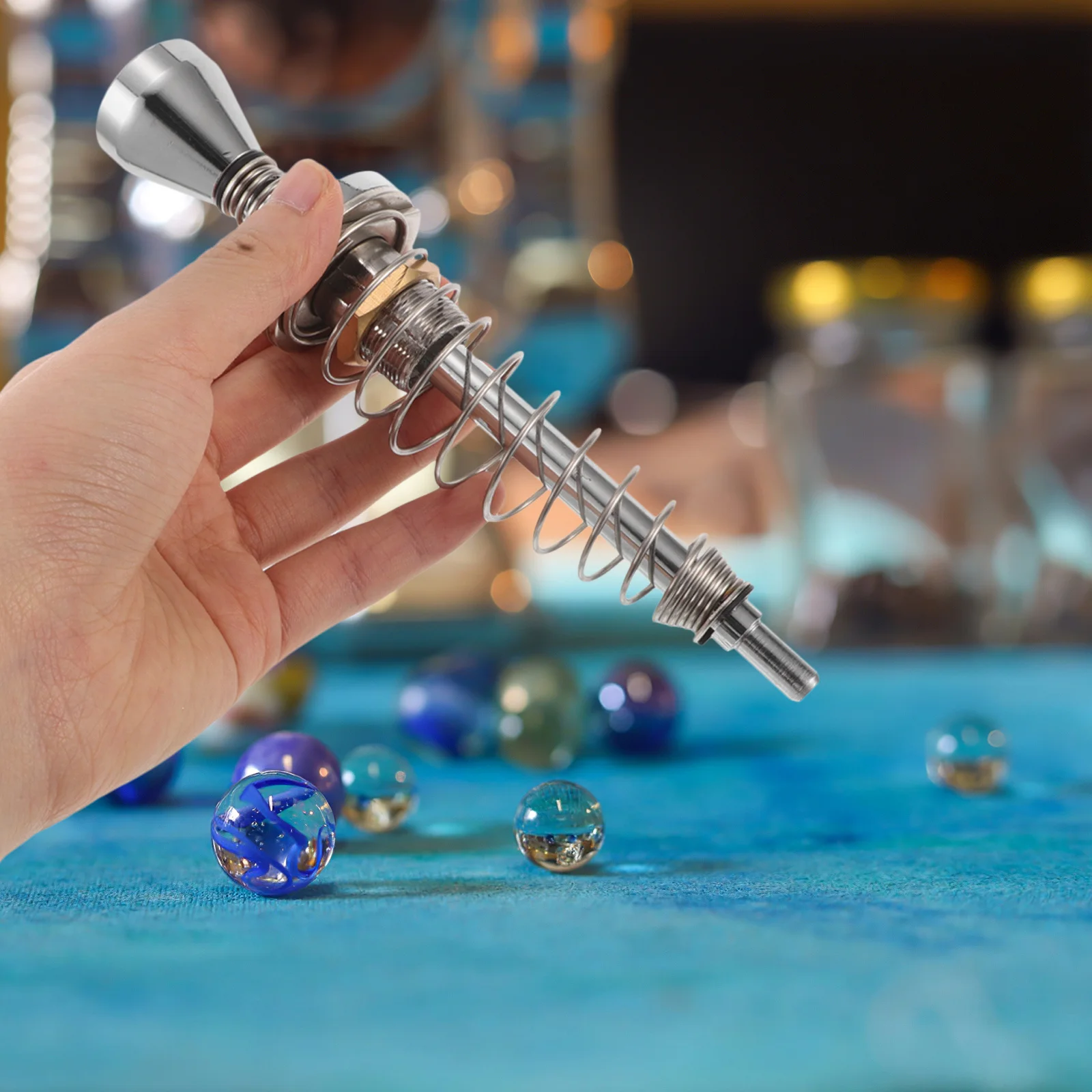 

Loaded Spring Alloy Pinball Shooter Rod Large Durable Game Machine Accessory Pull Rod for Arcade Pinball Parts