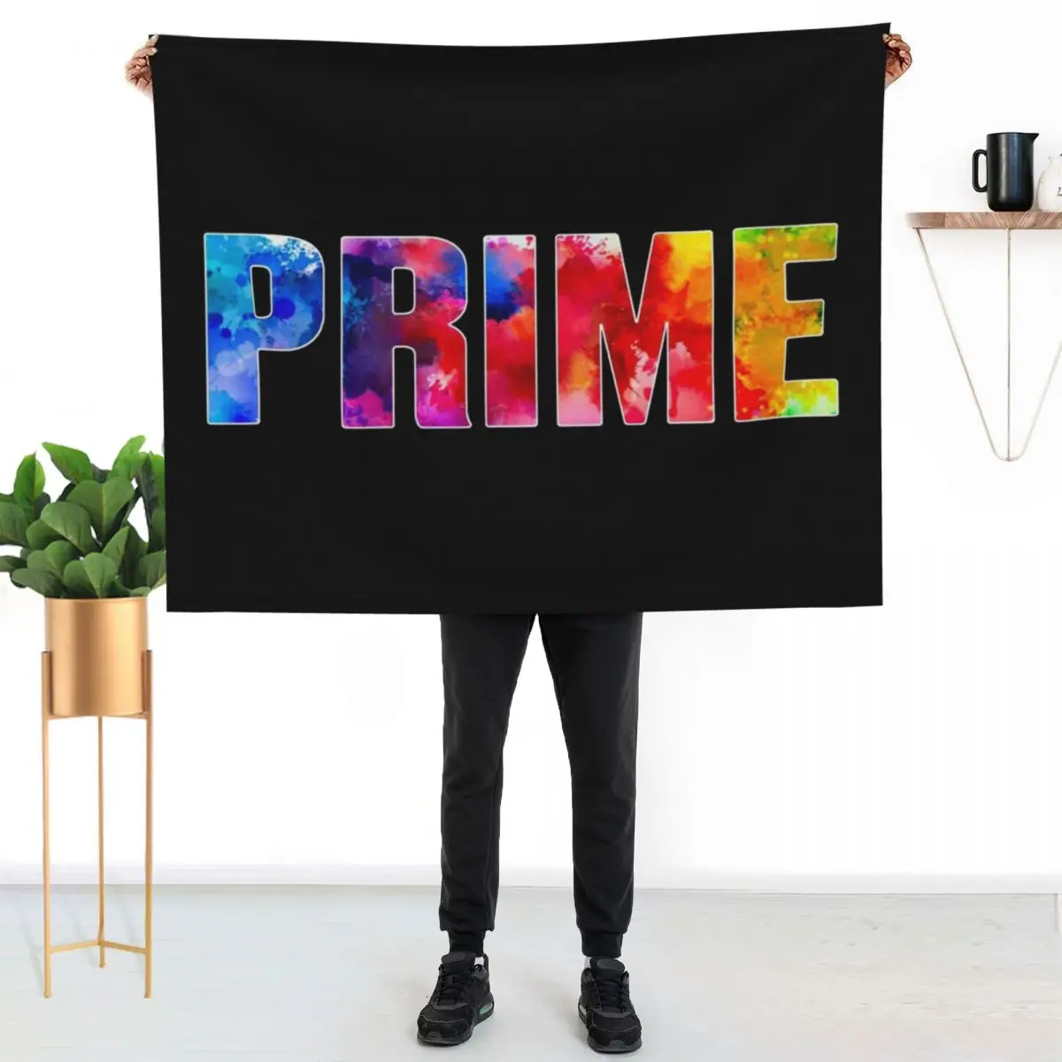 Prime Sports Drink Throw Blanket halloween For Baby Flannels Retros manga Flannel Fabric Blankets