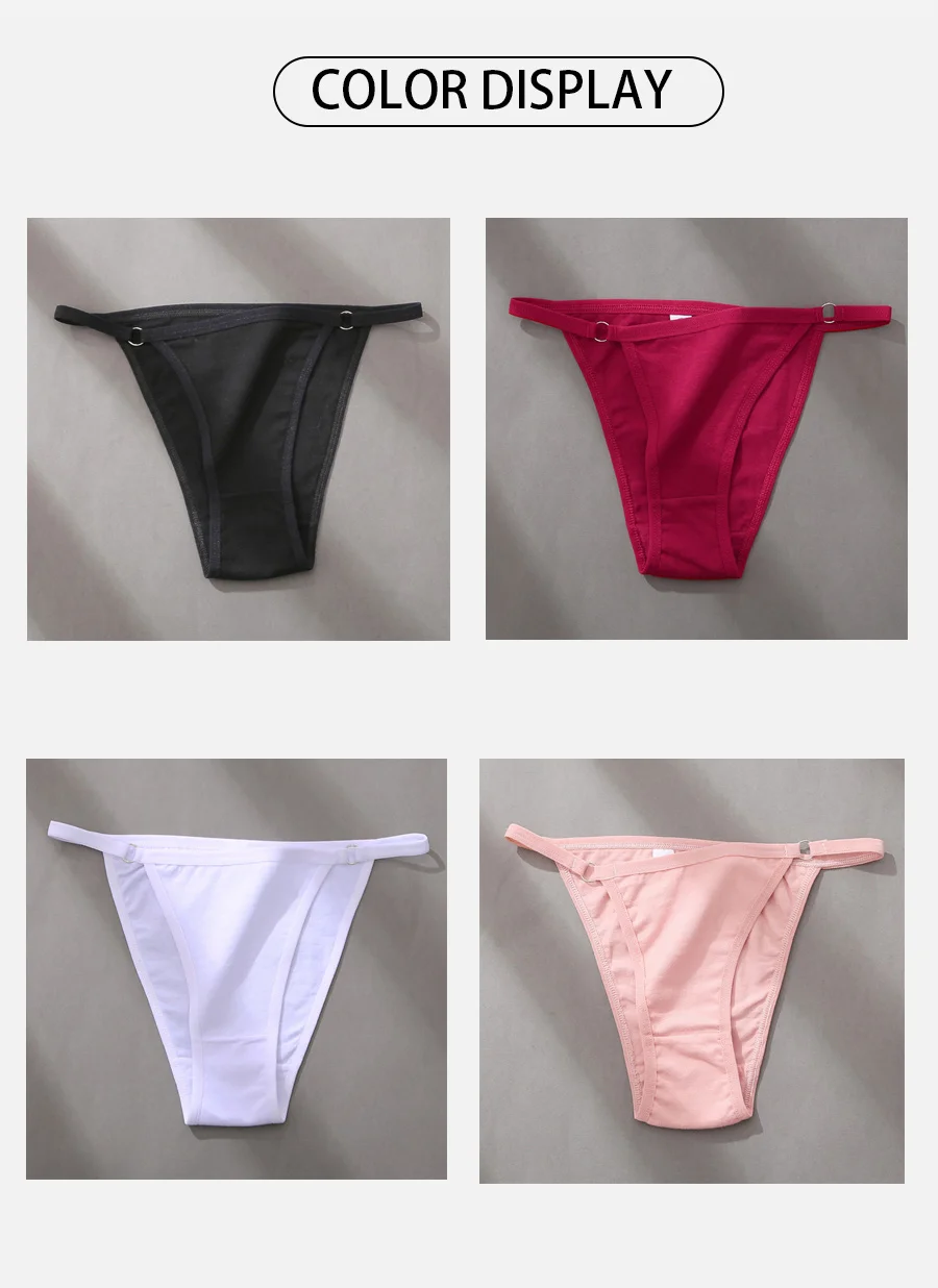 FINETOO 3 Teile/satz frauen Baumwolle Höschen Niedrige Taille Bikini-Slip M-2XL Damen Unterwäsche Weibliche Weiche Feste Unterhose Dessous Neue – Detail 18