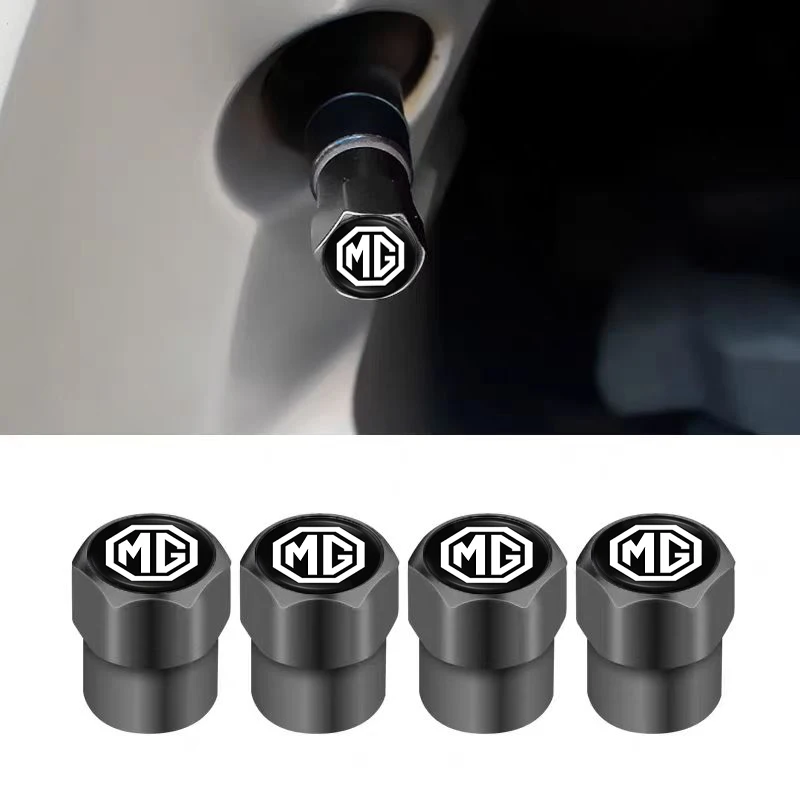 4 قطعة سيارة الإطارات صمام ينبع غطاء الألومنيوم عجلة غطاء صمام الهواء لموريس المرآب MG MG3X-Cross MG6-New EZS-الطيار النقي HS ZST ZS