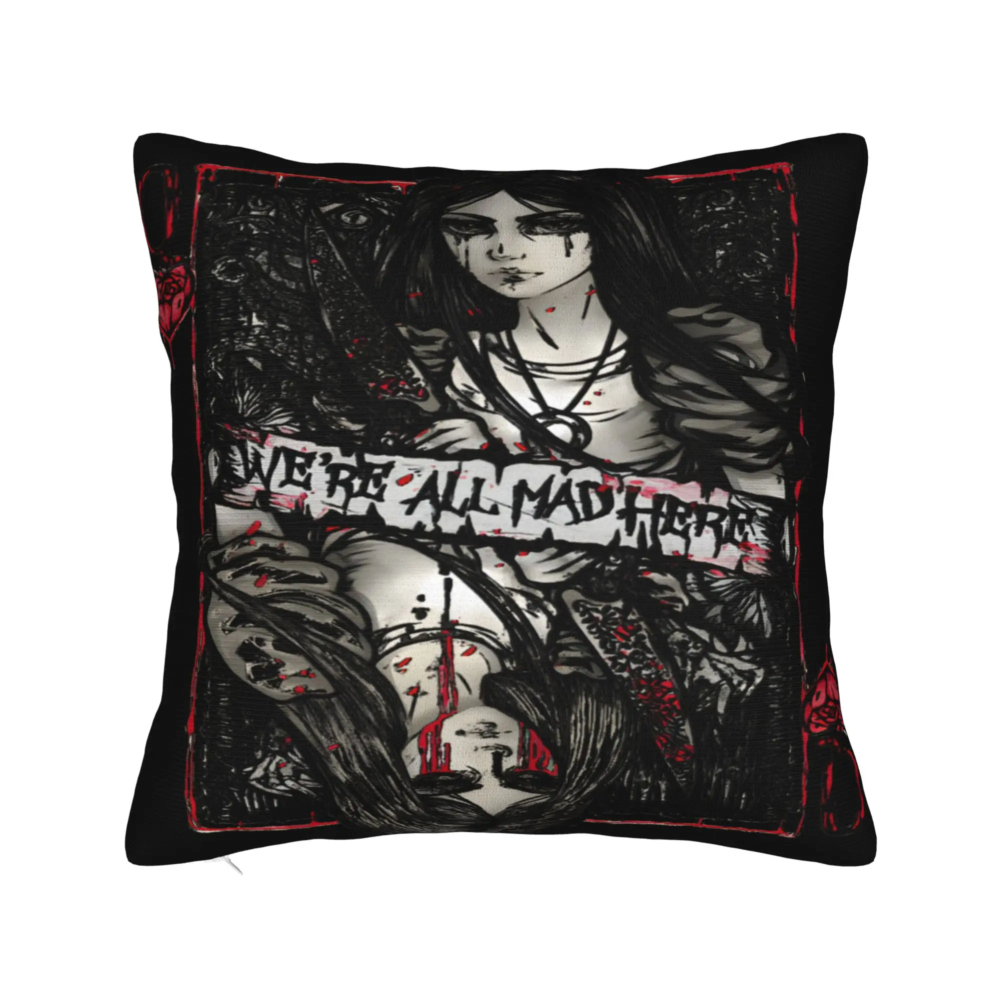 Pillow Cover A-Alice Madness Returns Game  Funny Pillow Case For Sofa Home Decor Pillowcases