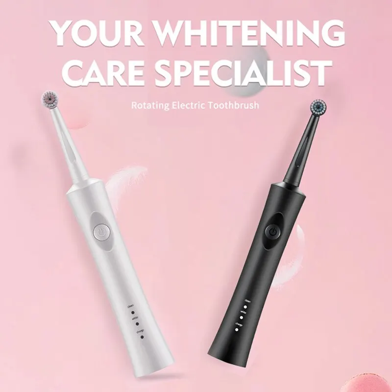 Jianpai Adult Round Head 3D Acoustic Rotary Electric Toothbrush Sensitive Cleaning Wireless Seat Charge