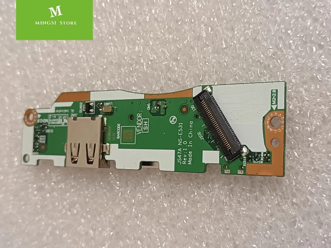 Imagem -01 - Leitor de Cartão sd Usb para Lenovo Ideapad 14aba7 Leitor de Cartão Placa do Botão Liga Desliga 5c50s25334 Ns-e531 leitor de cartao sd usb para lenovo ideapad 14aba7 leitor de cartao placa do botao liga desliga 5c50s25334 ns e531 01