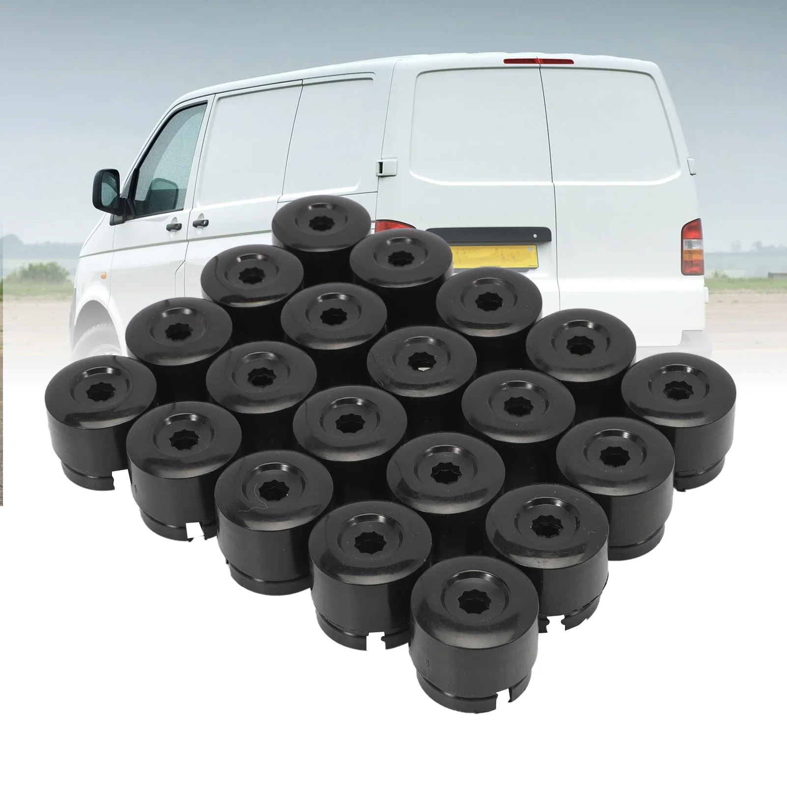 20 PCS 19mm Car Hub Screw Cover Protective Caps Wheel Nut Screw Head Cover Caps for Transporter T5 T6 2003-2020