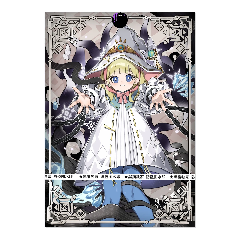 

60Pcs/set 63X90Mm Diy Yu-Gi-Oh! Elzette of The White Forest Card Sleeves Color Flash Card Protective Cover Anime Cards Gift Toys