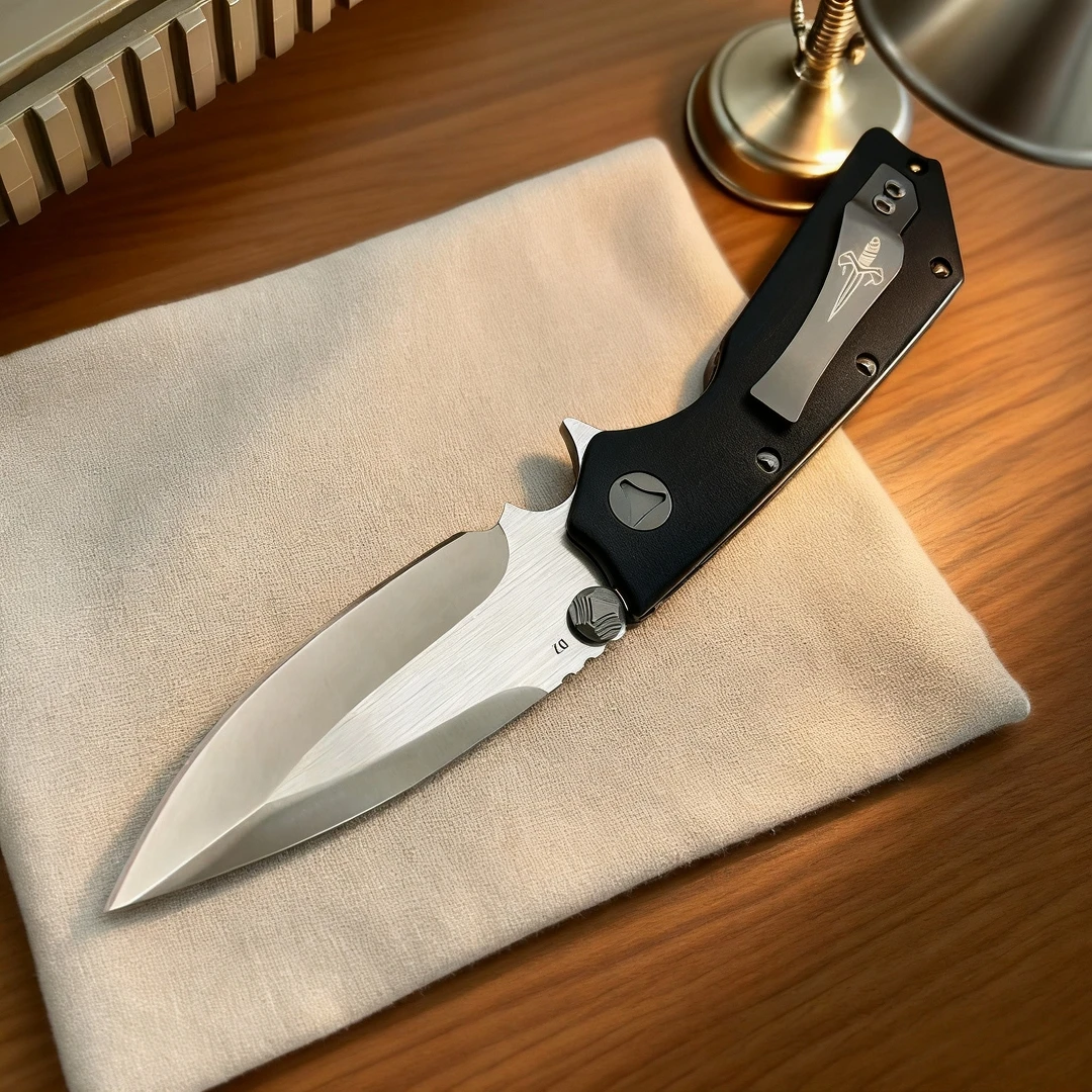 

DOC- Ball Bearing Folding Knife G10 Handle Portable pocket knife Outdoor Camping and Mountain Climbing Self-defense knife