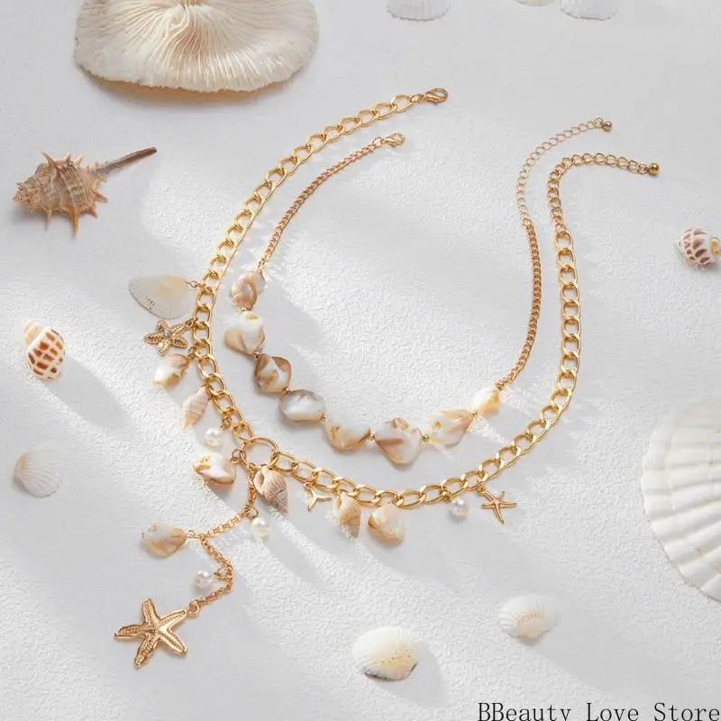 سلسلة قلادة قلادة من المألوف لسلسلة قابلة للتعديل لمجوهرات شاطئ الصيف #4