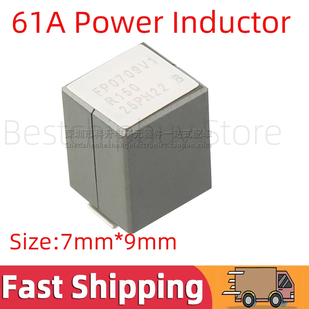 2pcs SMD SMT Surface Mount FP0709V1-R150 FP0709V1 R150 Inductance 150NH 61A High Current Power Inductor Shielding Ferrite Bead