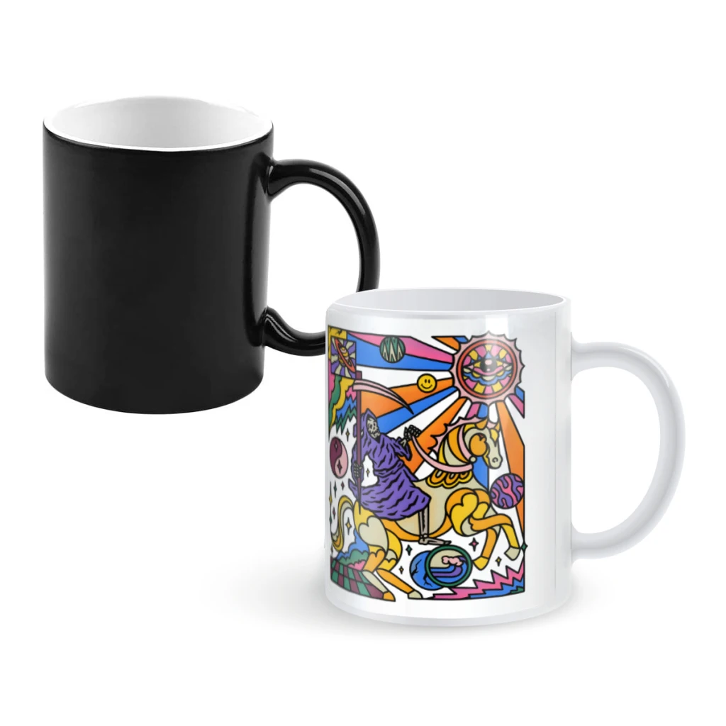 

Primordial OvertureCoffee Mugs And Mug Creative Color Change Tea Cup Ceramic Milk Cups Novelty Gifts