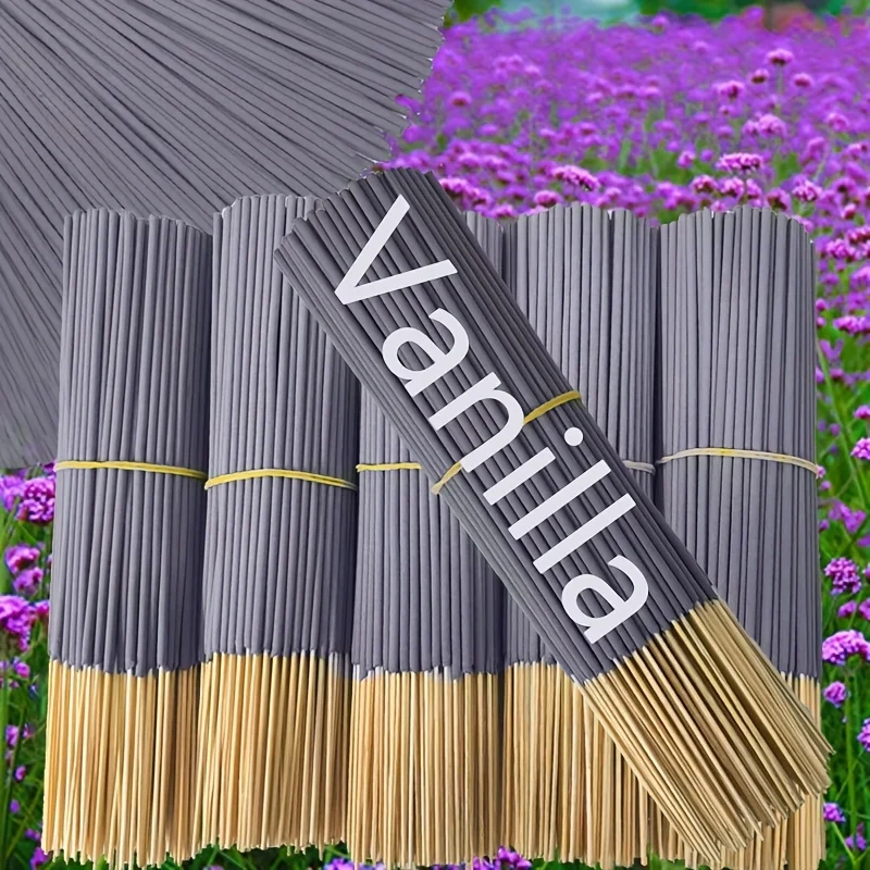 Varillas aromáticas de aceite esencial perfumado de vainilla, 11/51/101/151P, 22,0 cm - Aroma de madera natural de larga duración, adecuadas para yoga, meditación, relajación y ayuda para dormir - Perfecta para decoración del hogar, hoteles y spas