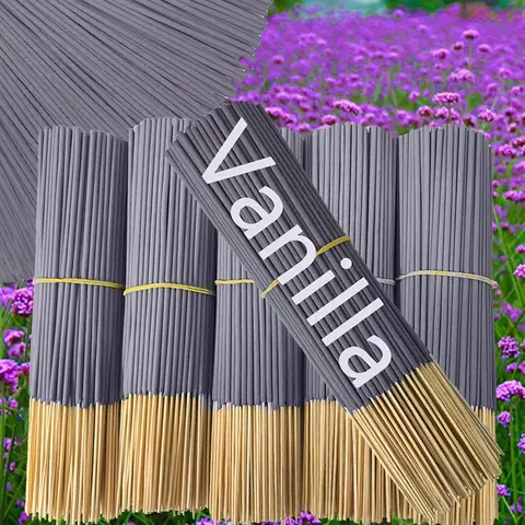 Vanilla-Scented Essential Oil Aromatherapy Stick, 11/51/101/151P, 22.0cm - Long-Lasting, Natural Wood Scent, Suitable for Yoga, Meditation, Relaxation, and Sleep Aid - Perfect for Home Decor, Hotels, and Spas