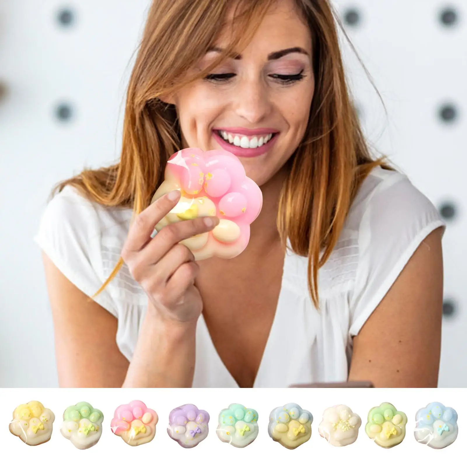3pcs/set Ultra-Soft Squeeze Toys Elastic Soft Toys Silicone Stress Relief Toy Anti-anxiety Stress Relief Toy Funny Party Favors
