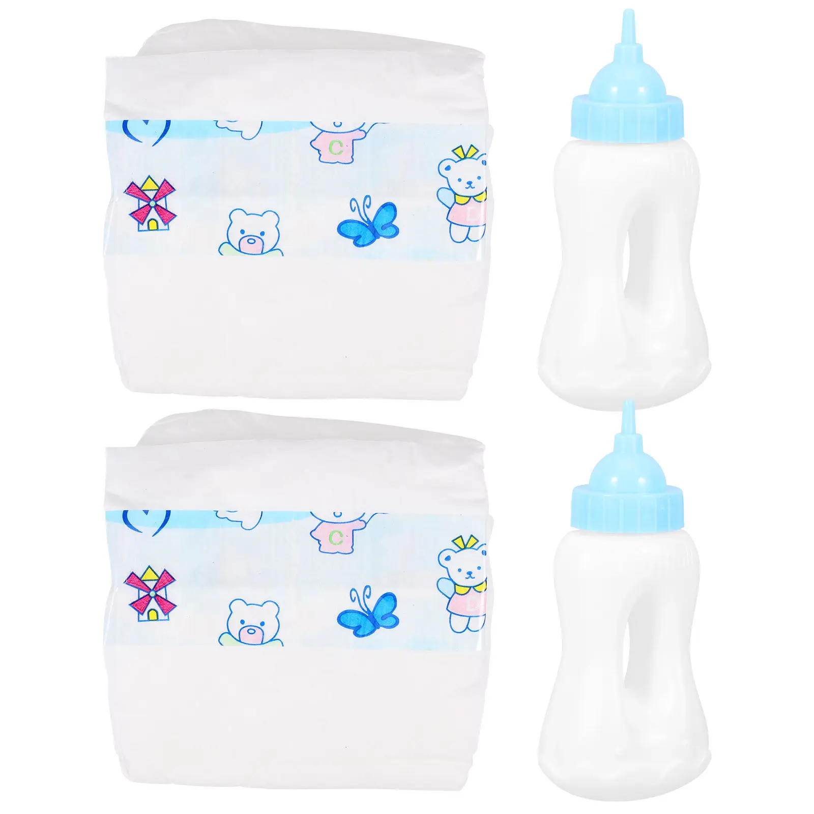 

1Set Baby Milk Bottles Miniature Small Feed Bottles Pretend Play Role Play Props Baby Shower Favors Girls Boys