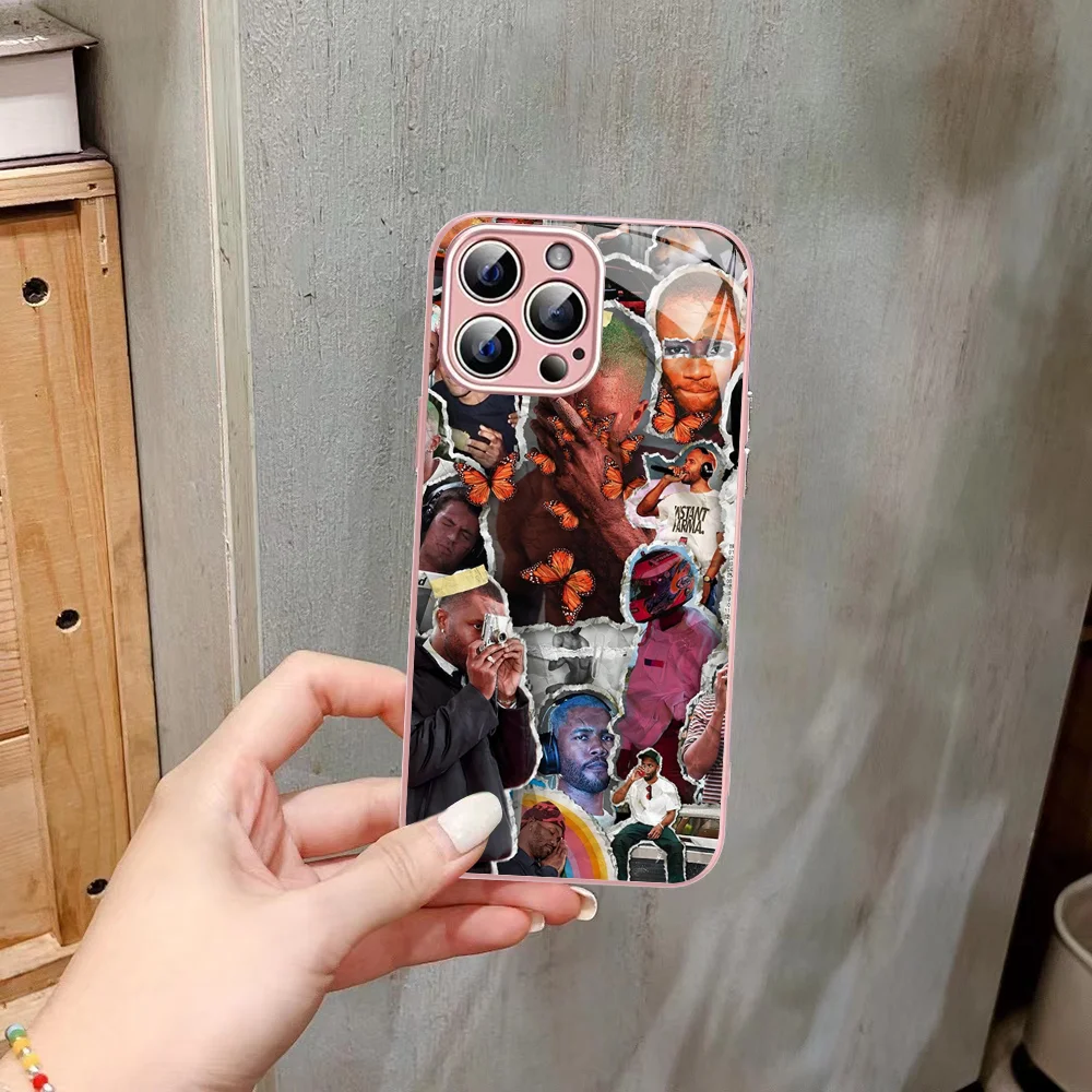 Singer Frank Blonde Oceans Hot Phone Case Tempered Glass For Iphone 14 13 12 11 Pro Mini XS MAX 14Plus X XS XR Cover