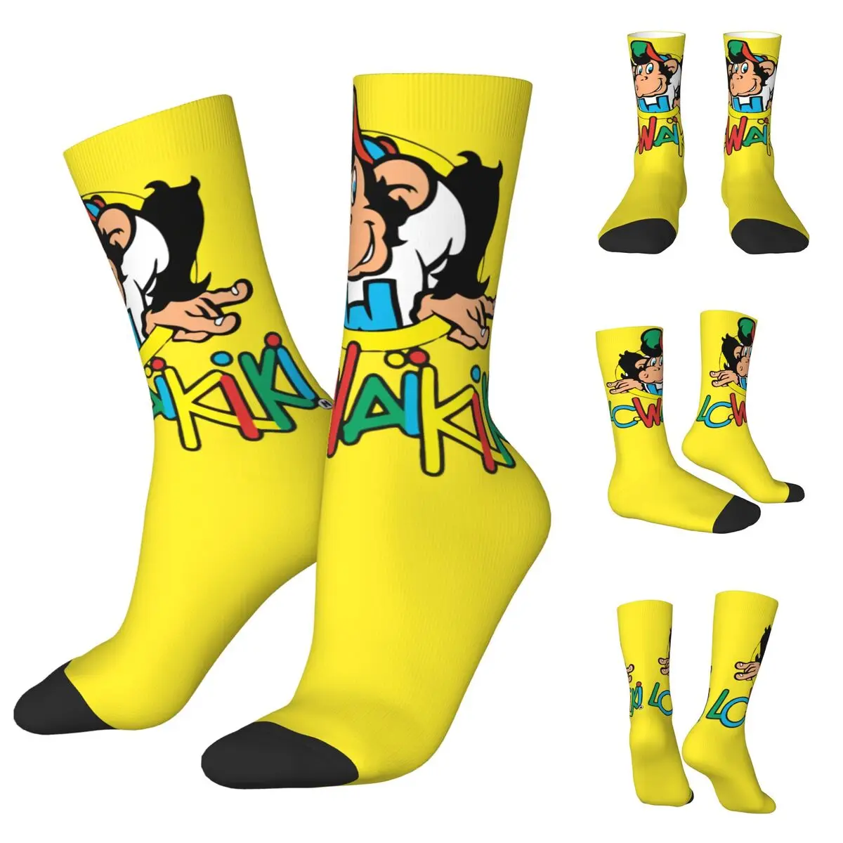 

3D printing cosy Unisex Socks,Hip Hop Lc Waikiki Monkey Essential Interesting Four Seasons Socks