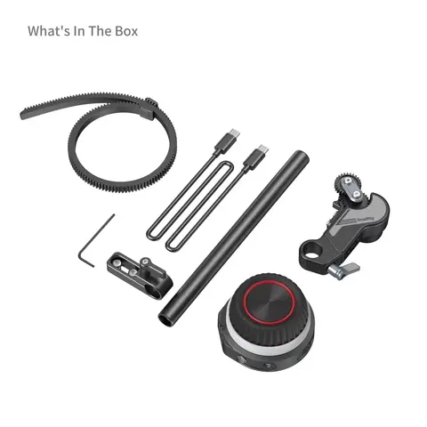 SmallRig 4296B Wireless Follow Focus Kit Intelligent Follow Focus, SLR Lens Focusing Motor Handwheel Kit for Sony Canon Cameras