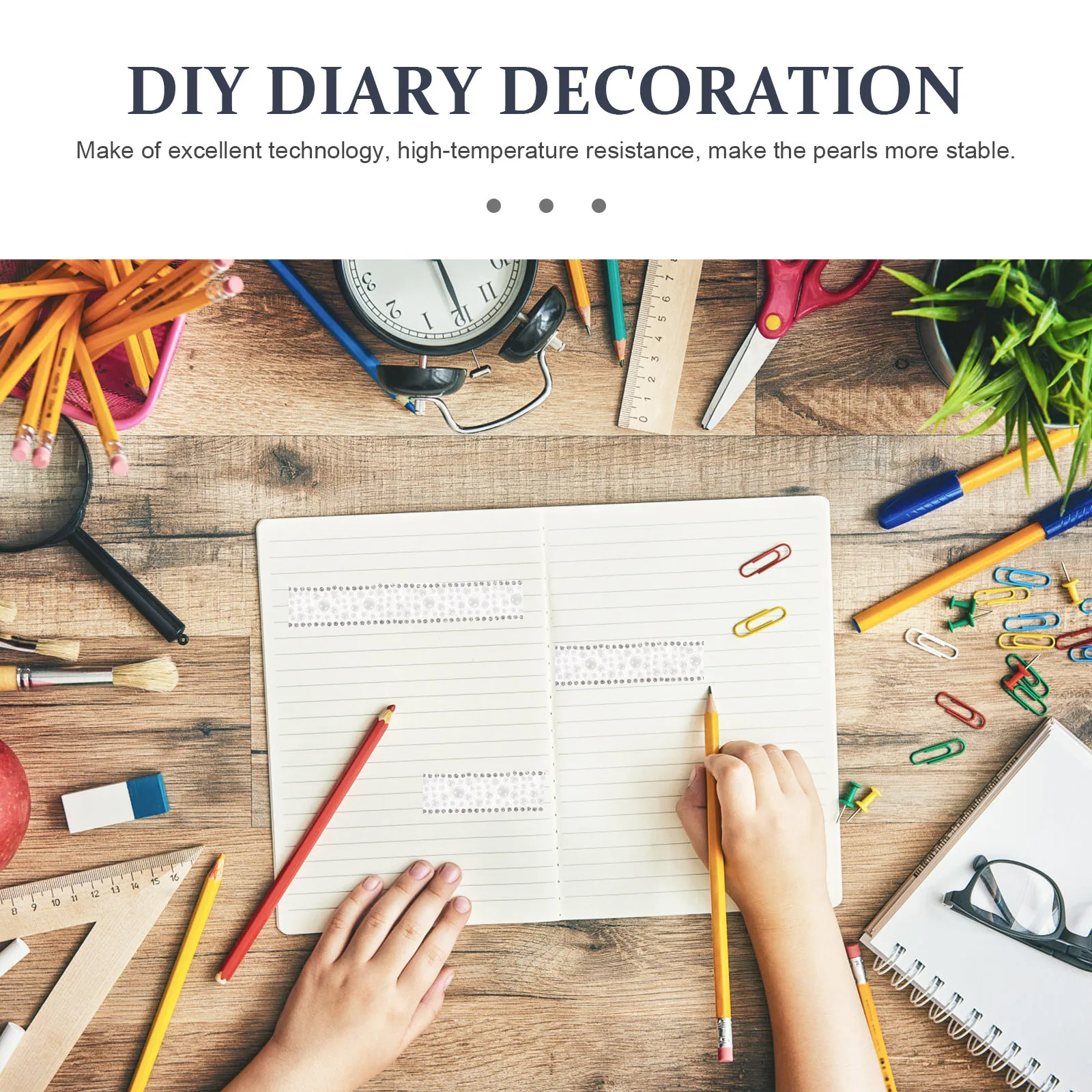 1 لفة الراتنج اللؤلؤ الشريط ذاتية اللصق DIY بها بنفسك اللؤلؤ حزام تألق الشريط للحرف اليدوية صنع الملابس والاكسسوارات #5