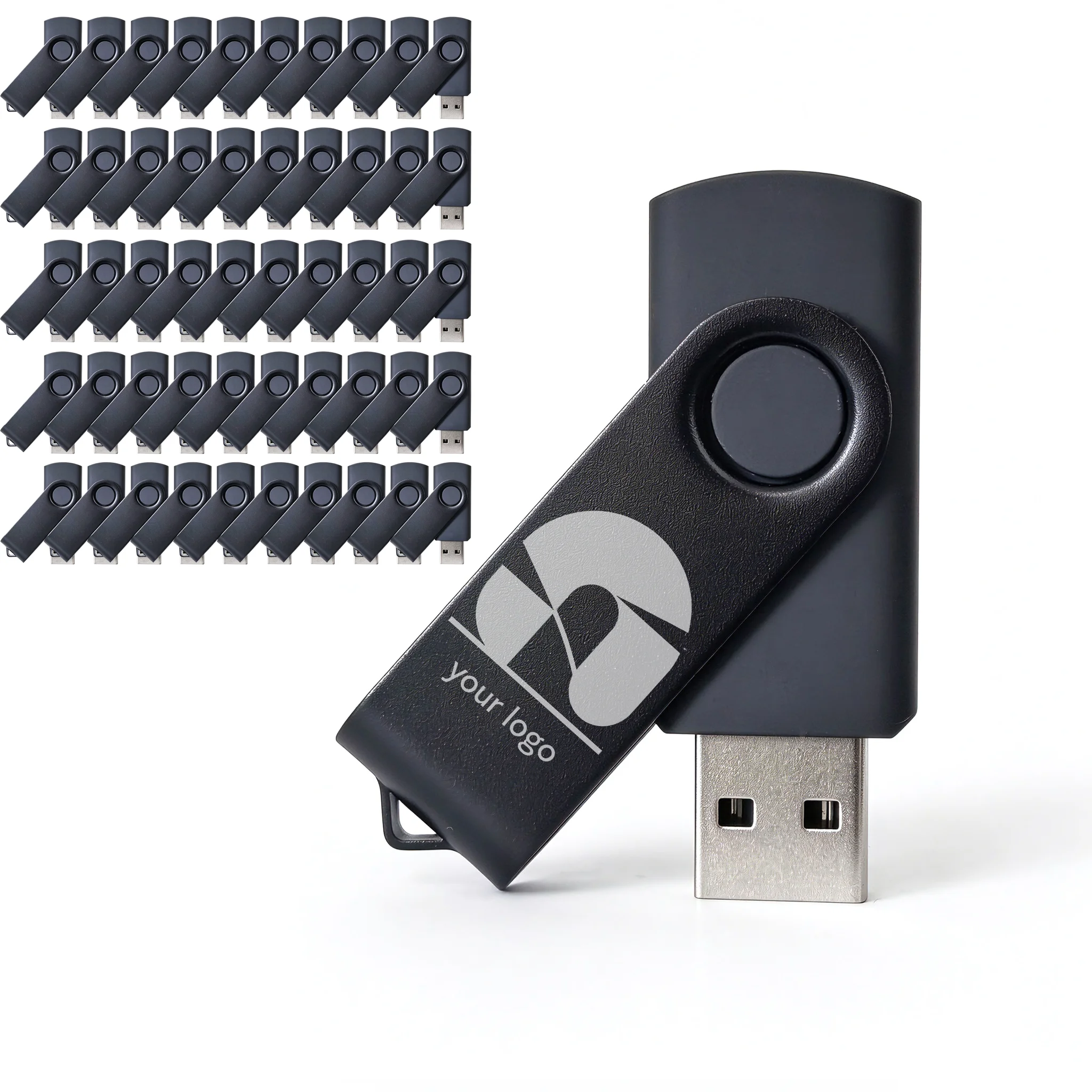 50PCS Manufacturer Wholesale USB Flash drive Customization  LOGO 2 GB 4GB 8 GB 16 GB 32 GB USB STICK MEMORY