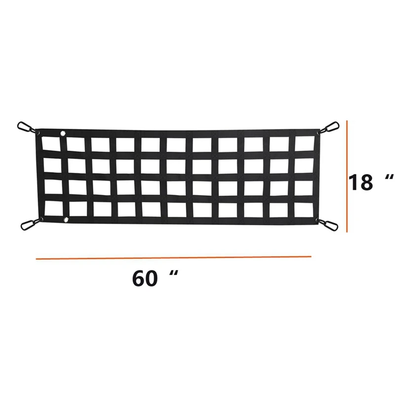 Car Trunk Organizer Net Protection Pickup Truck Bed Cargo Mesh Tailgate Net Cargo Storage Netting Divider Accessories image 6
