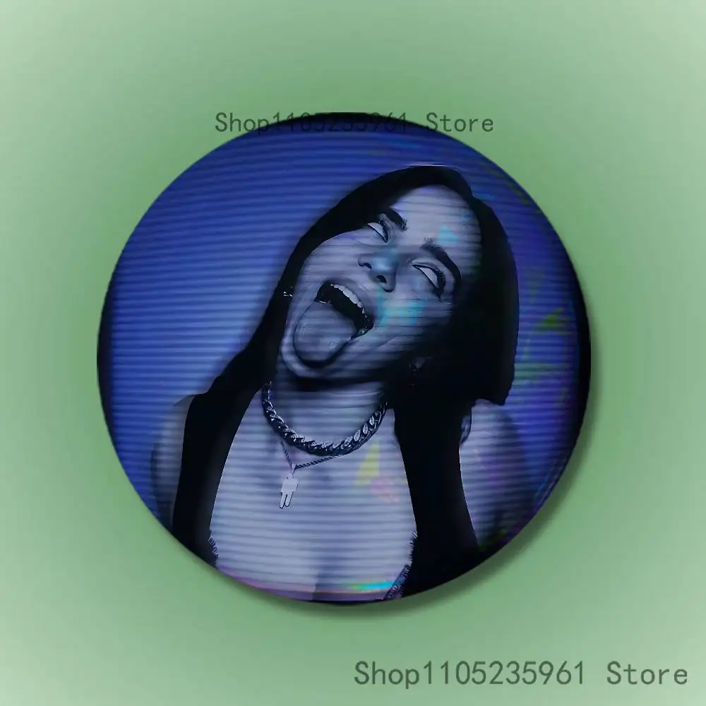 B-BillieS L-Lunch 58mm 44mm HD Print Brooch Badges Pretty Derby Round Display Brooches Lapel Pins Custom