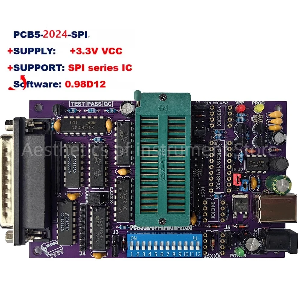 PCB5 Multifunctional Programmer Willem Burner EPROM FLASH MCU Mainboard BIOS Write