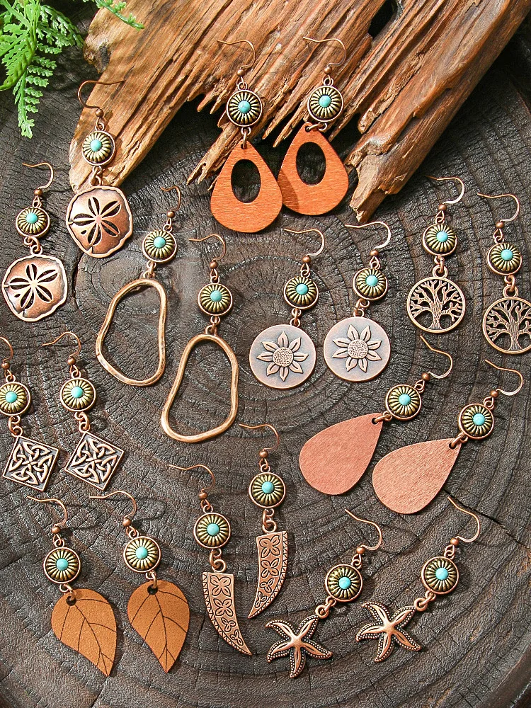 

Геометрические n Sle, модные креативные высококачественные металлические серьги, универсальные персонализированные трансграничные украшения