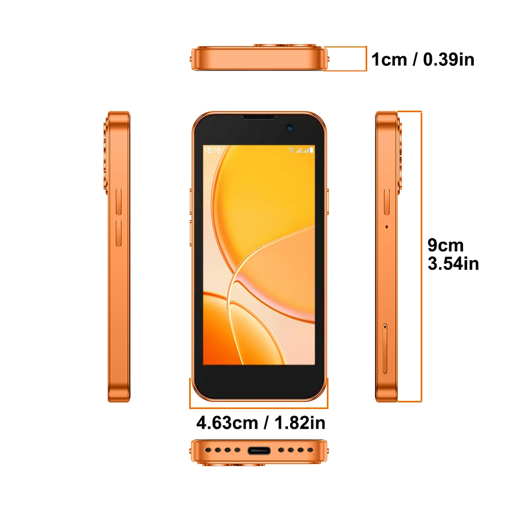 SOYES XS18Pro Mini Smartphone Android 9.0 Multi-core 3.0in 2GB RAM 16GB ROM Dual SIM Standby Dual Camera Social Media App Phone