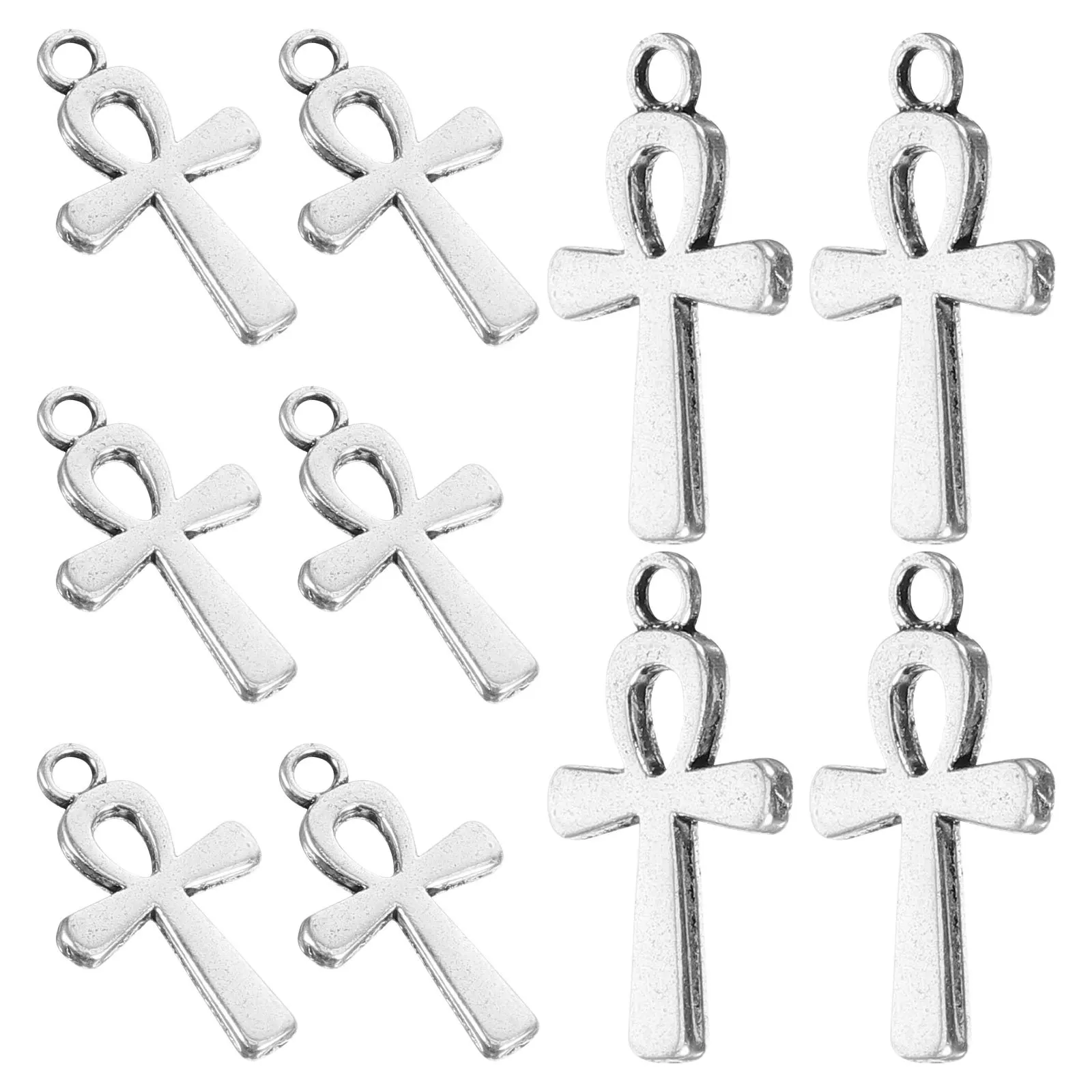 

10Pcs Cross Shaped Charms Alloy Pendant for DIY Jewelry Making Necklaces Earrings Bracelets Gift Ideas Cross Alloy Charm
