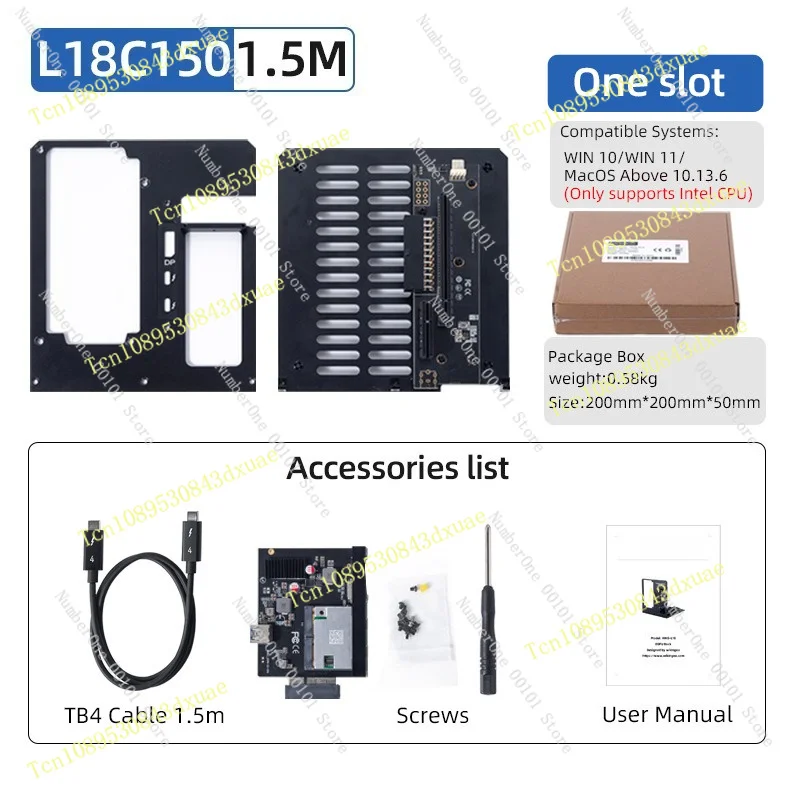 L18 Laptop External Graphics Card Thunderbolt GPU Dock Thunderbolt 3/4 Graphics Card Extension - view 6