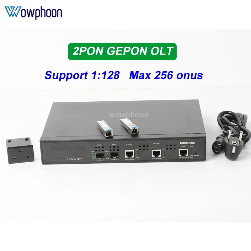 

GEPON OLT 2port Olt, FTTH, FTTH, 2port, including 2SFP, px20 + Pon modules, Web, CMOC, fiber optic equipment customized