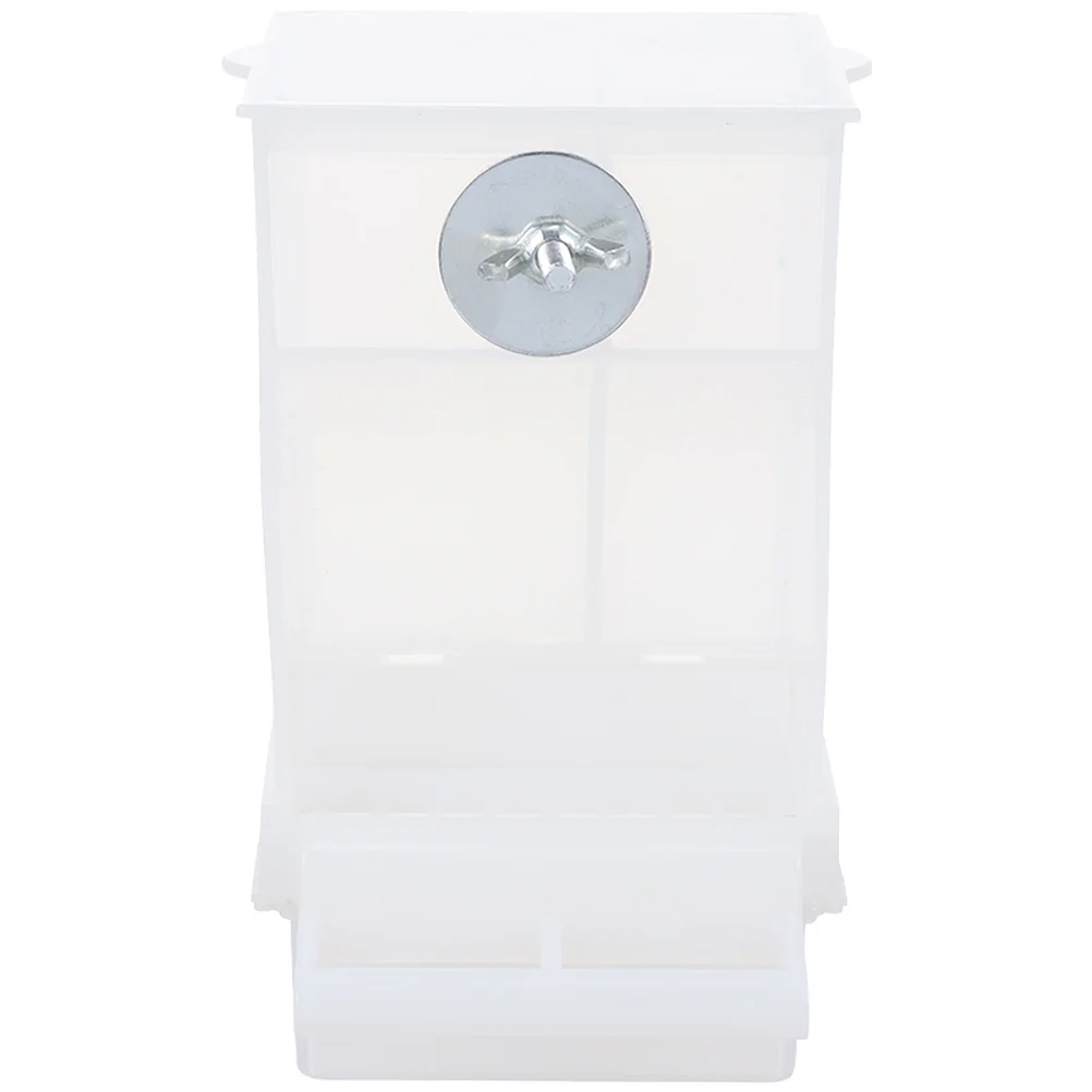 

Large Capacity Automatic Bird Feeder Durable Splash Proof Clear Cage Feeder Parrot Food Holder Outdoor Indoor Bird Feeding Tool