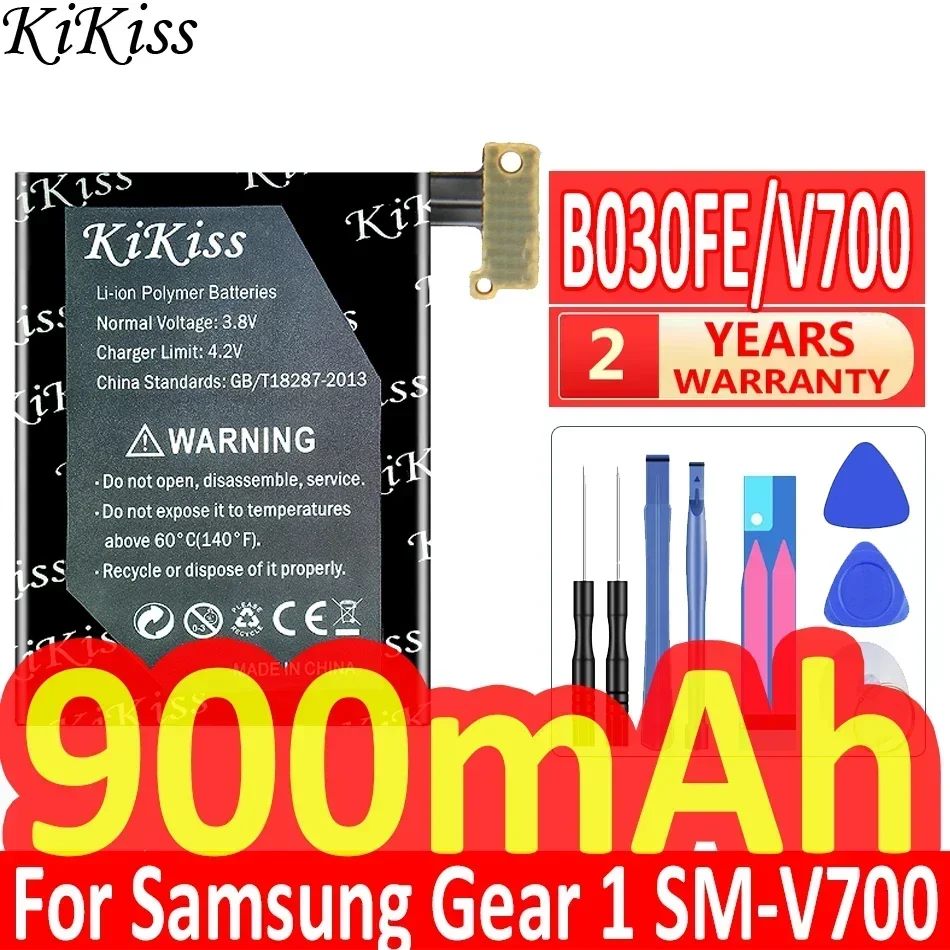 

KiKiss для Samsung Battery Gear 1 SM-V700 для Samsung Galaxy Gear1 V700 SMV700 Сменный аккумулятор B030FE B030fe 900 мАч