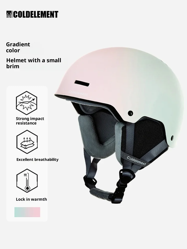 

Adult Ski Helmet For Women, With A Fresh And Elegant Gradient Color, Breathable, Anti-Collision And Anti-Drop Ski Equipment