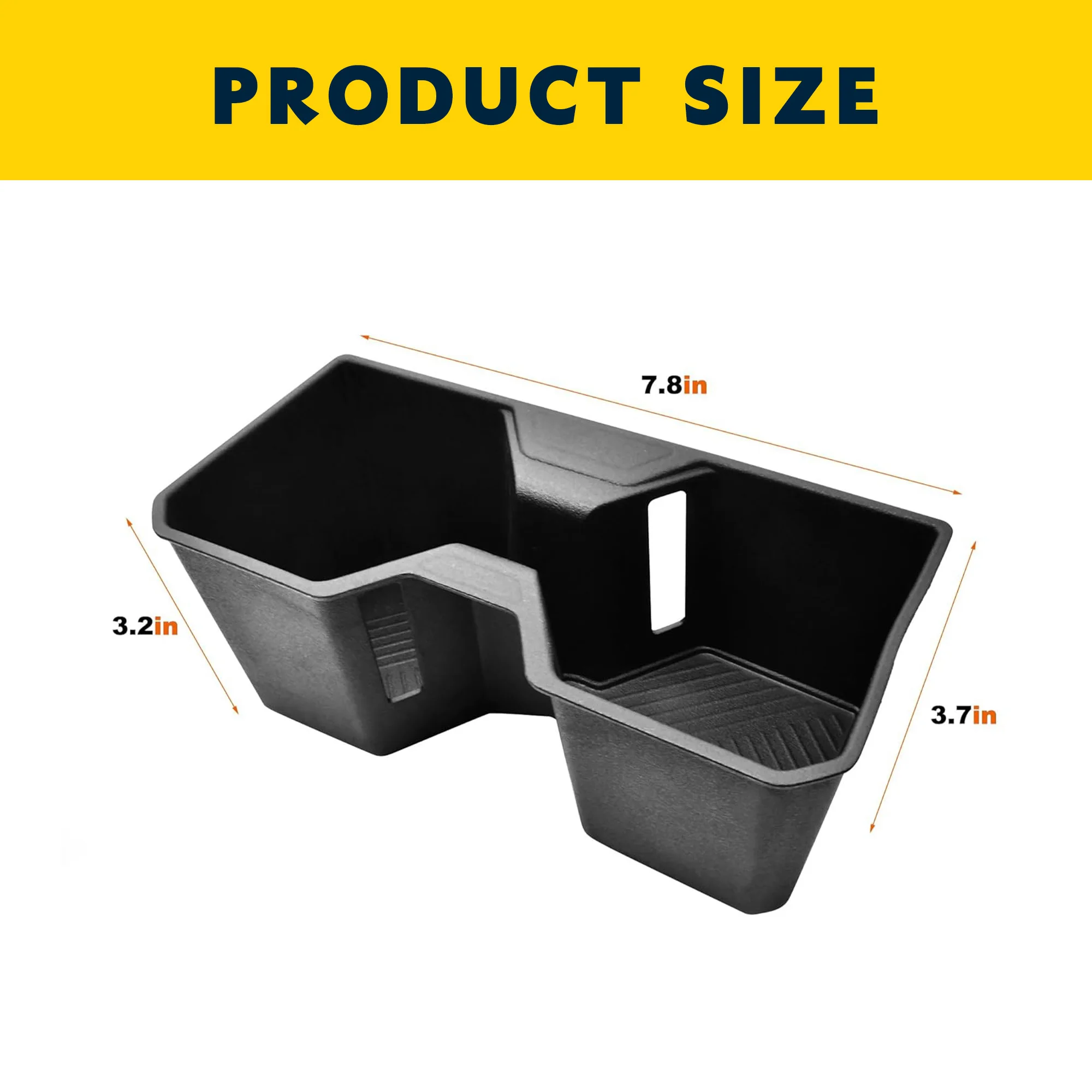 Cup Holder Inserts for Toyota 4Runner 2025 2026, Non-Slip TPE Center Console Cup Holder Protector, Anti-Spill Scratch-Resistant
