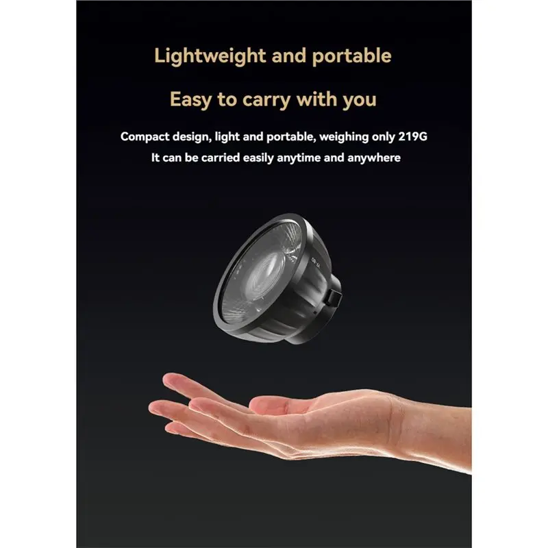 【SLEEK 】YF-80 حلقة محول صغيرة متضمنة 9 مرات تأثير أكثر إشراقا عدسة مرفقة أضواء فريسنل الصغيرة لـ S100 W120B CX100