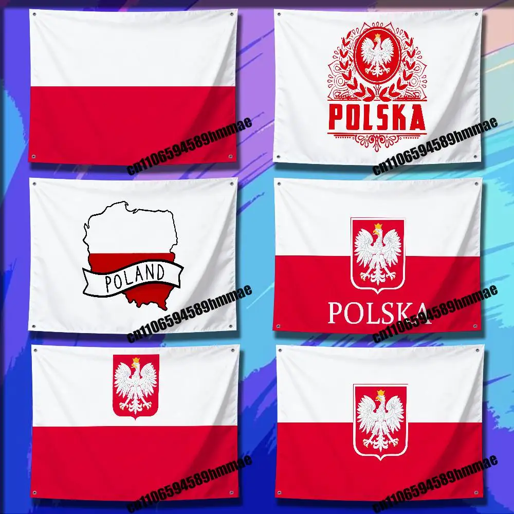 

For Thuringia Pl Pol Polska Poland EU Flag 50*70cm 60*90cm 80*120cm 100*150cm 150*200cm Camp Wall Banner Tapestry Cover