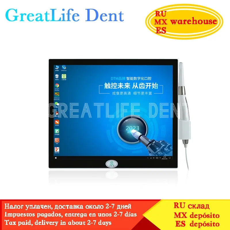 

GreatLife Dent High Quality Touch Screen 17inch Hd1600 Intraoral Camera Monitor Dental Intraoral Camera with Computer Screen