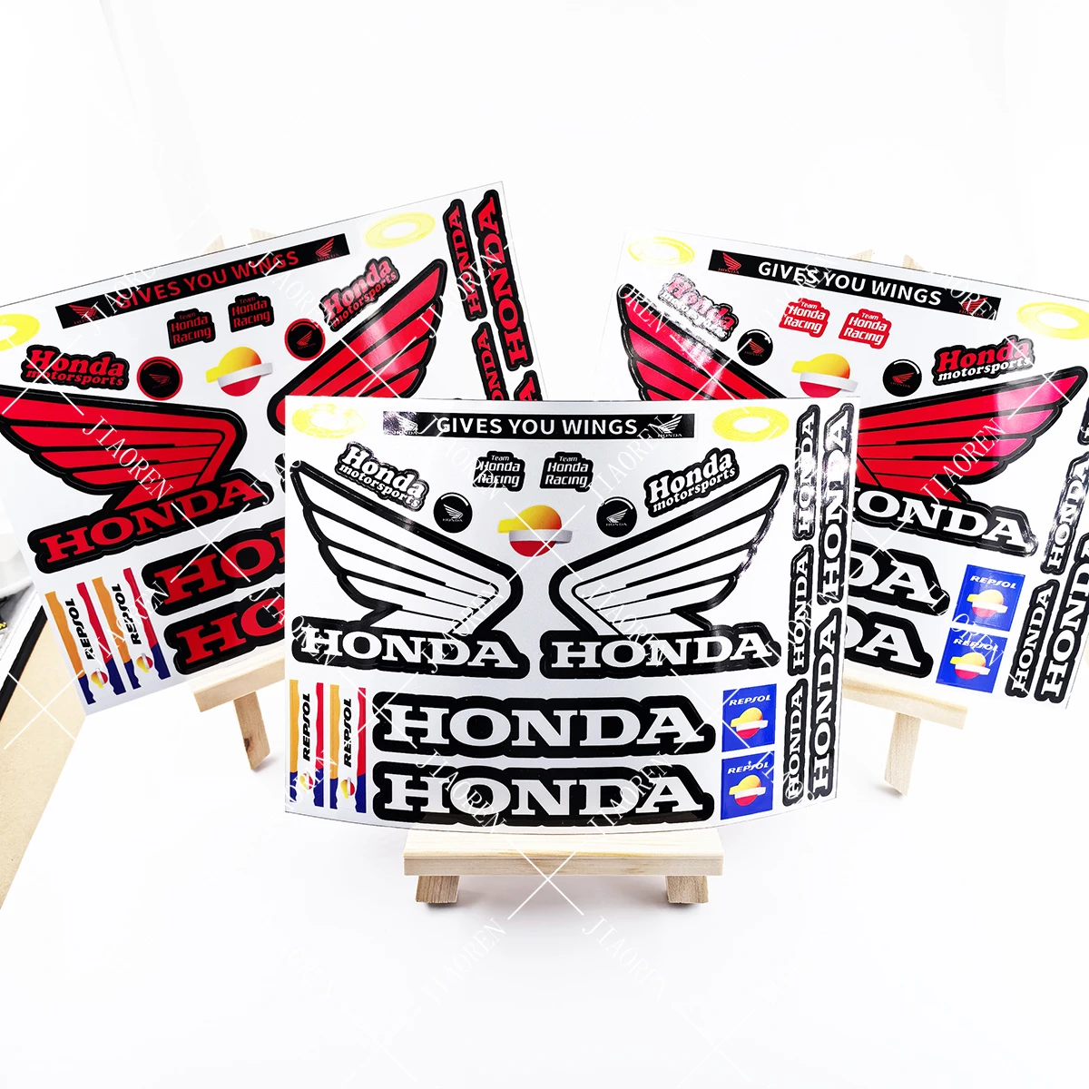 AliExpress Reflective Honda Sticker Logo Motorcycle Helmet Tank Car Bike Decal Kit #2