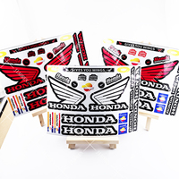 Reflective Honda Sticker Logo Motorcycle Helmet Tank Car Bike Decal Kit #2