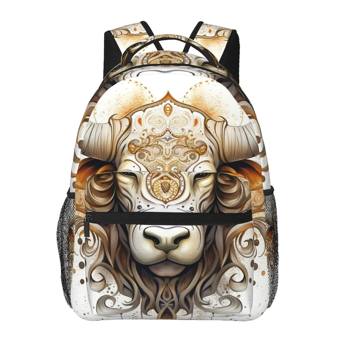 

Celestial Taurus Bull Astrological Art Student Backpack School Bag Hiking Travel Daypack for Men Women Bookbag Shoulder Bags