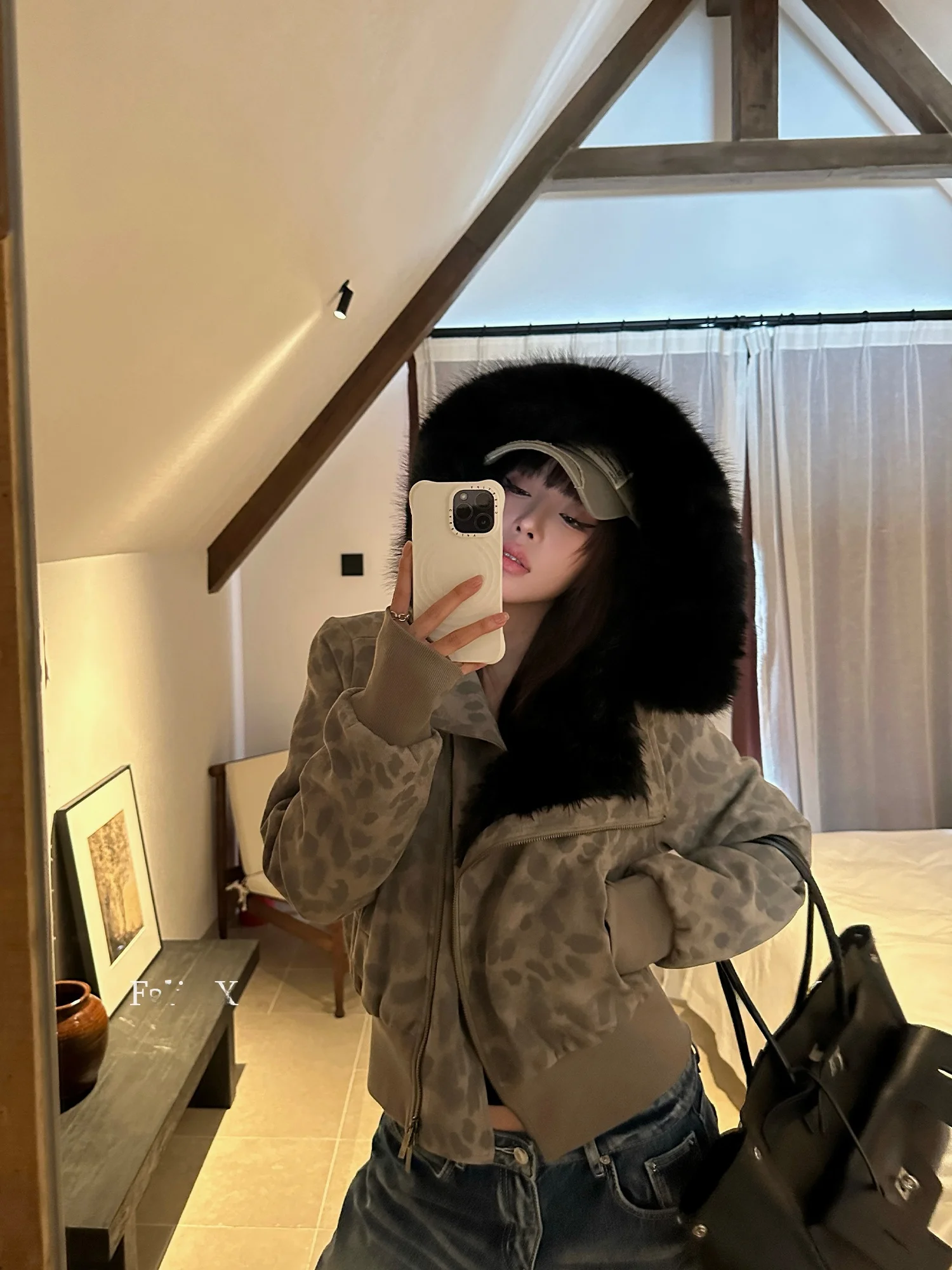 

Куртка Falin X Camouflage для женщин: повседневная, утепленная, со съемным меховым воротником, на флисовой подкладке, теплая зимняя верхняя одежда для женщин