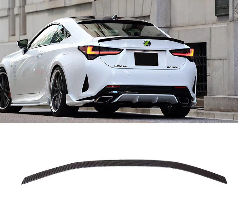 Auto Car Bumper Body Kits rear spoiler for 2018 2019 2020 lexus RC  PARTS Carbon fiber high quality