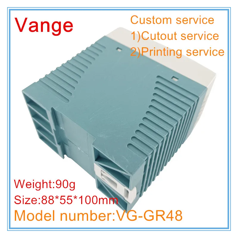 Vange 35 مللي متر PLC الضميمة 88*55*100 مللي متر PC صندوق توزيع إلكترونيات بلاستيكي لتقوم بها بنفسك