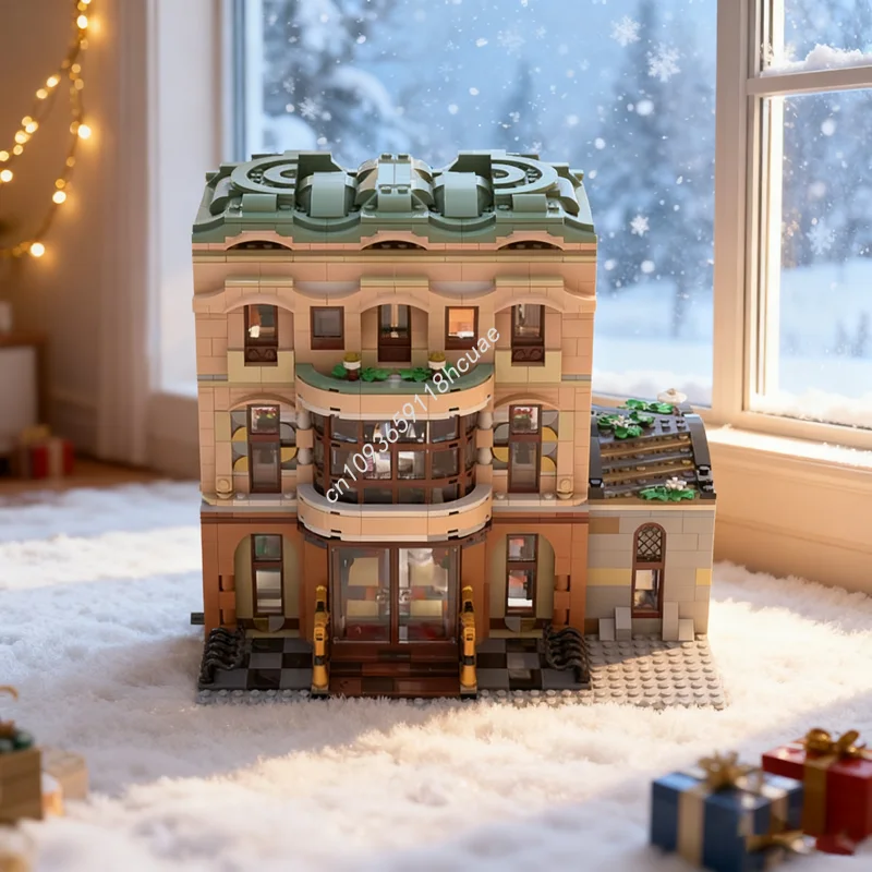 

2760pcs MOC Boutique Guesthouse Alternate Build Model Building Blocks Construction Christmas Gift DIY Creative Kids Toy Birthday