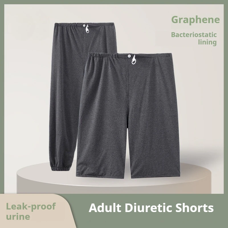 Washable Adult Incontinence Diaper Pants for Elderly, Leak-Proof Reusable Urine Care Briefs, Absorbent Cloth Underwear