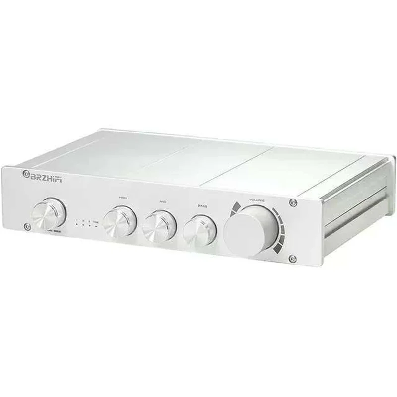 L1 Pure Class A 2.0/2.1 Channel Preamplifier High Bass Adjustable Bluetooth 5.0 Decoding Amplifier Aluminum Black / Silver