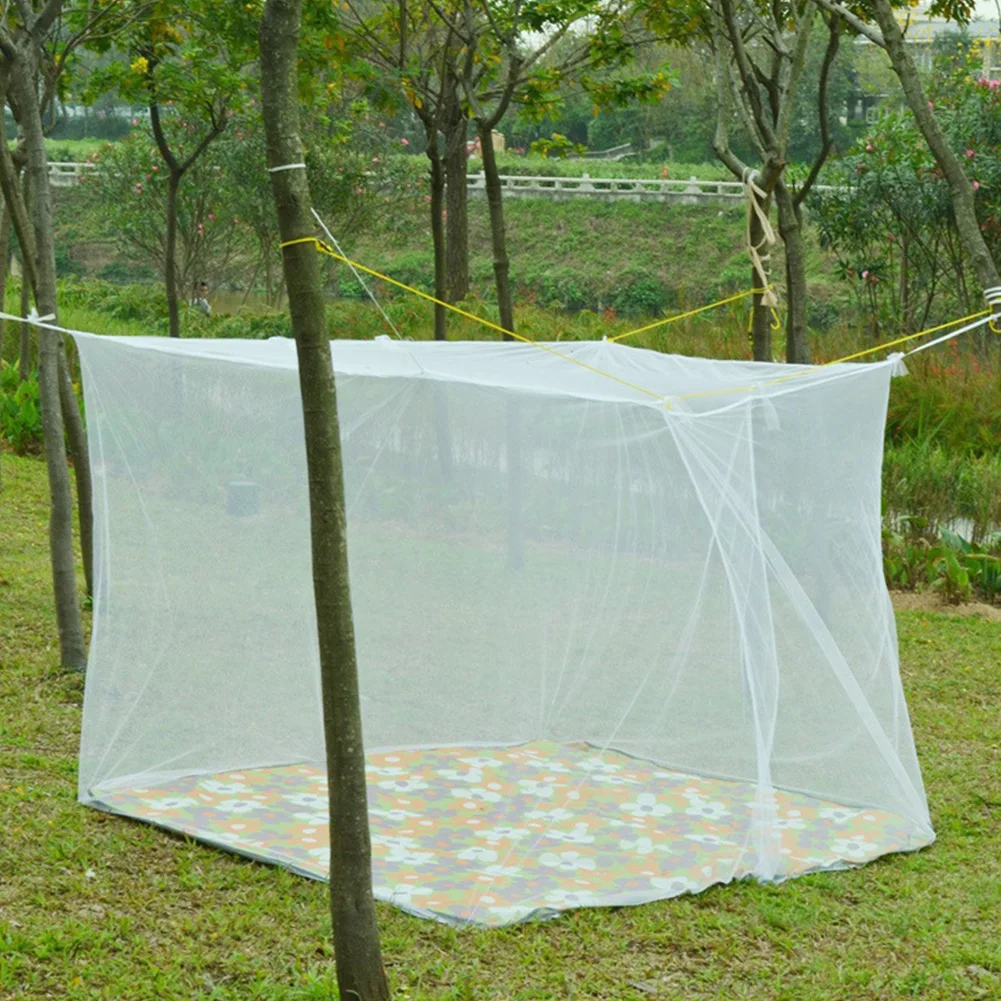 Portable Mosquito Insect Proof Tent Outdoor Large White Camping Mosquito Net Travel Indoor Bedroom Sleeping Mosquito Net